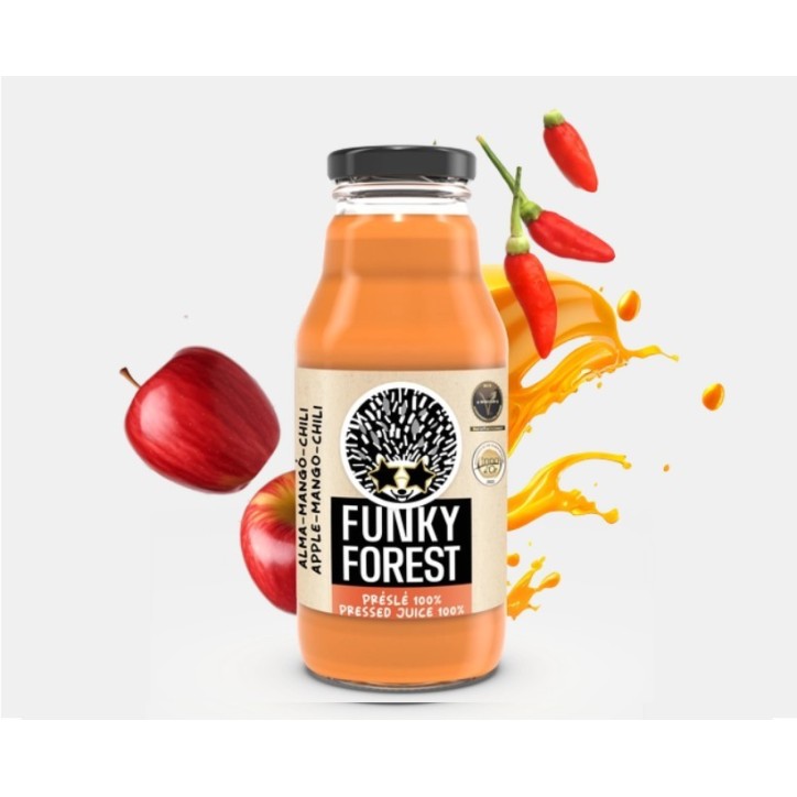 Funky Forest® 100%-os préslé, alma-mangó-chili 330 ml