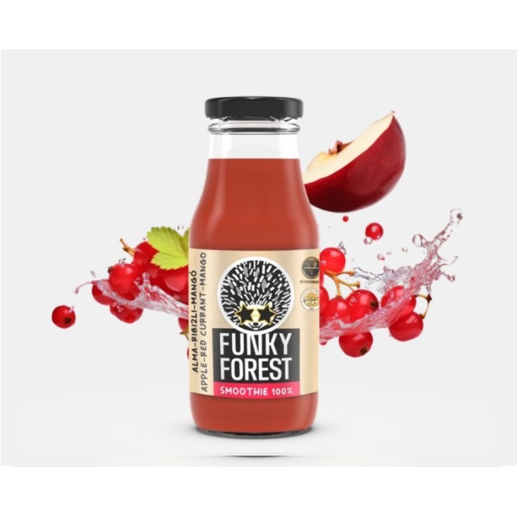 Funky Forest® 100%-os smoothie, alma-ribizli-mangó 250 ml